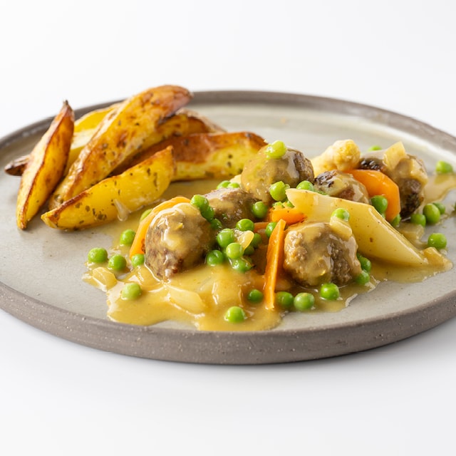 Ragoût de boulettes d’agneau au curry